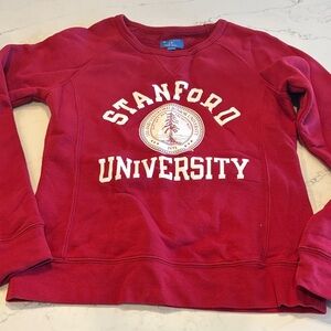 Champion Red Stanford University Women's Crew Neck Sweater